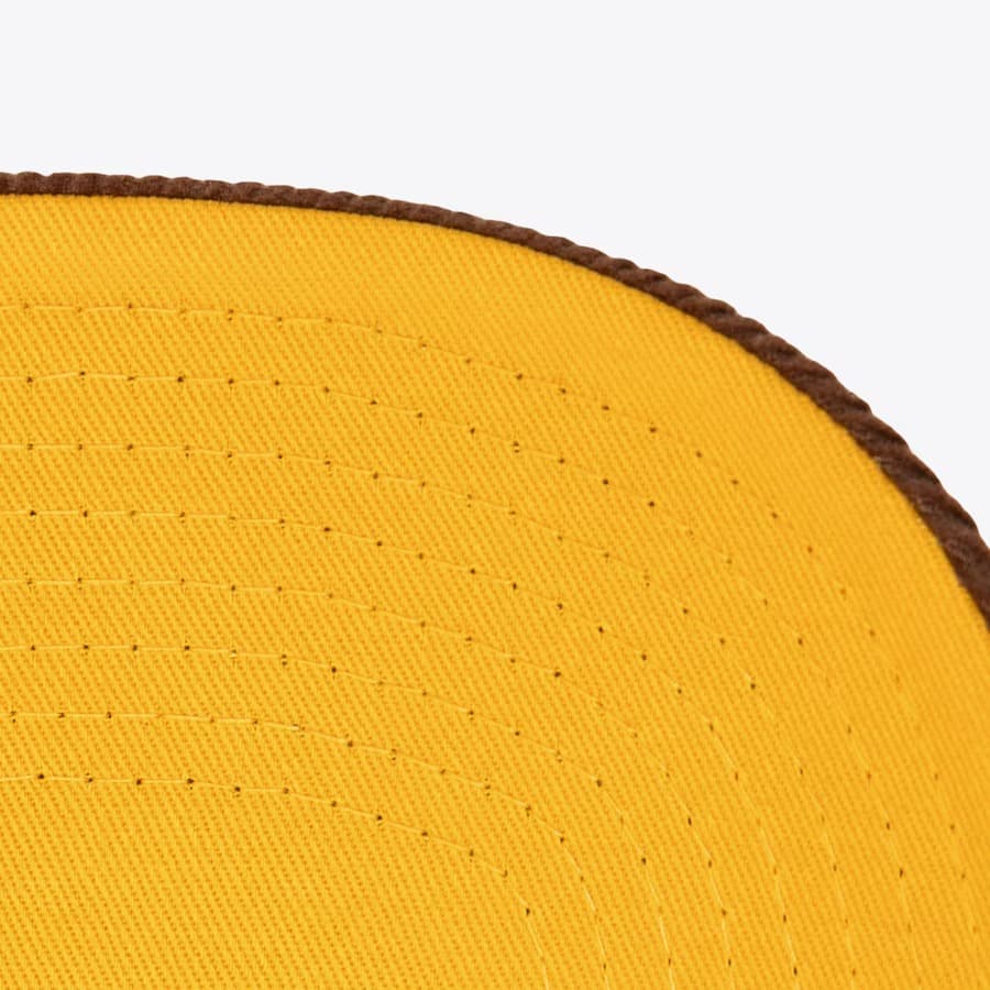 Бейсболка Mitchell & Ness Denim Brown Los Angeles Lakers Corduroy D-Stressed Pro Snapback Hat