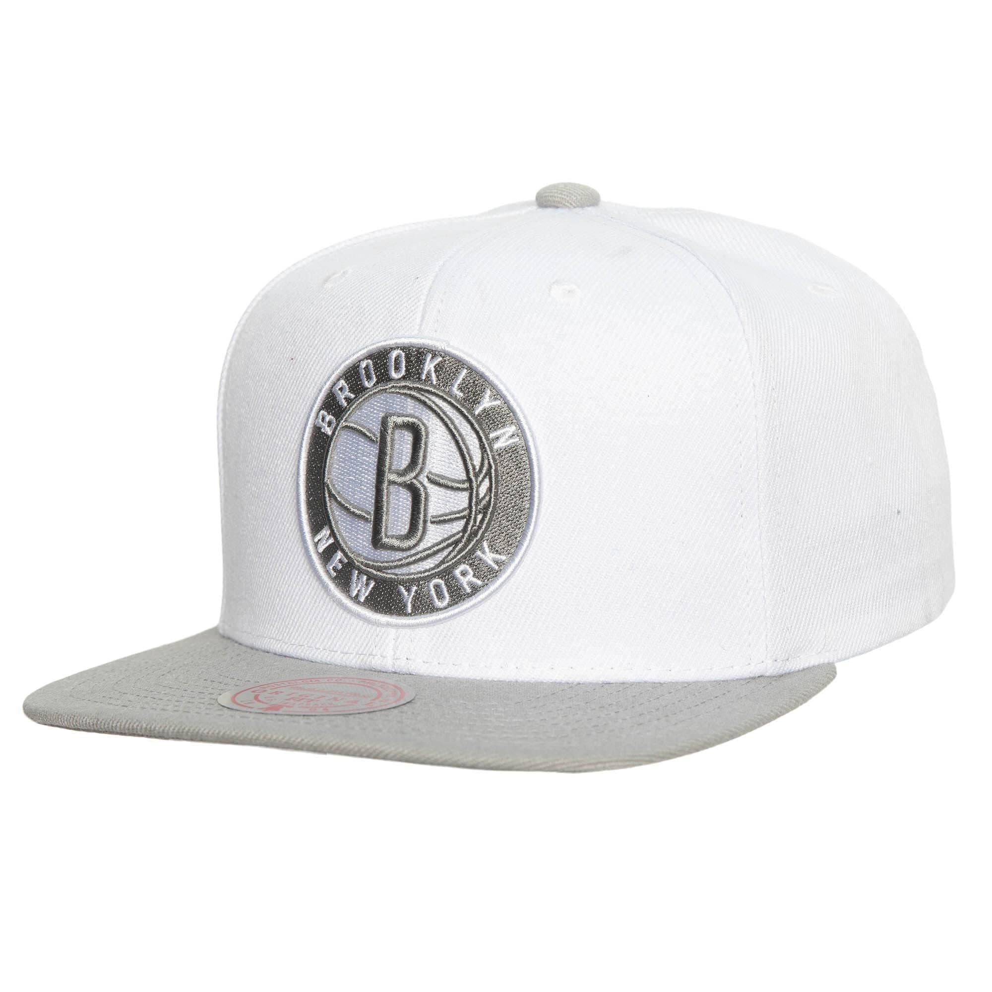 Бейсболка Mitchell & Ness Cool Gray 7 Snapback Brooklyn Nets Hat