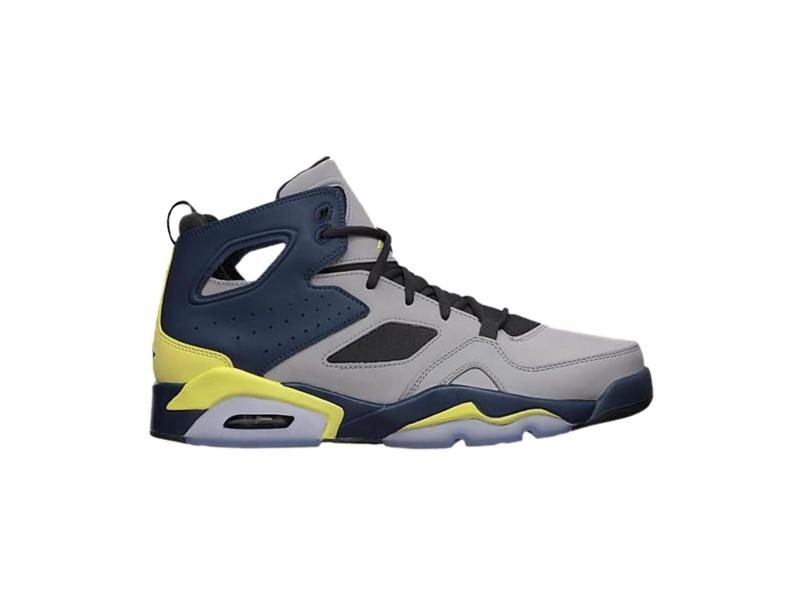 Кроссовки Air Jordan Flight Club 91 Matte Silver Yellow Squadron Blue