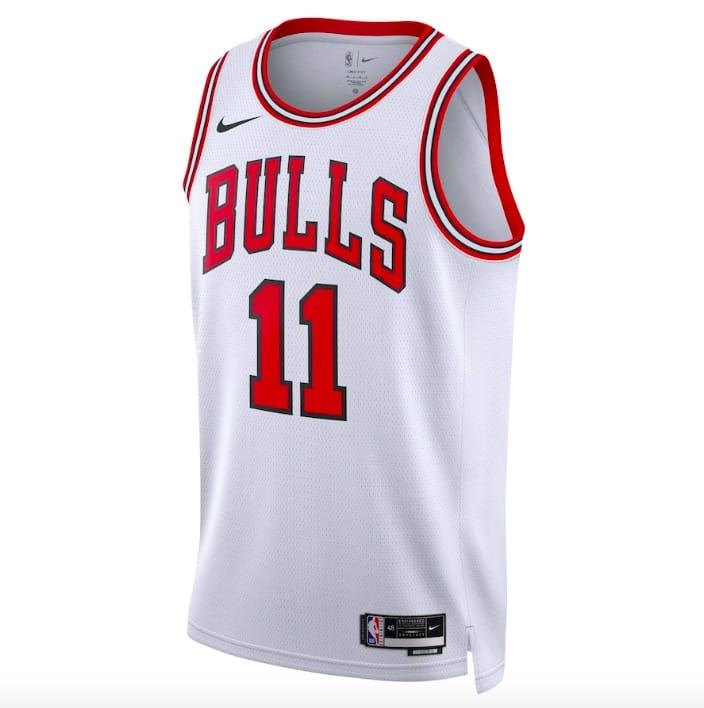 Баскетбольная джерси 2022-23 Chicago Bulls #11 DeMar DeRozan Association White Jersey