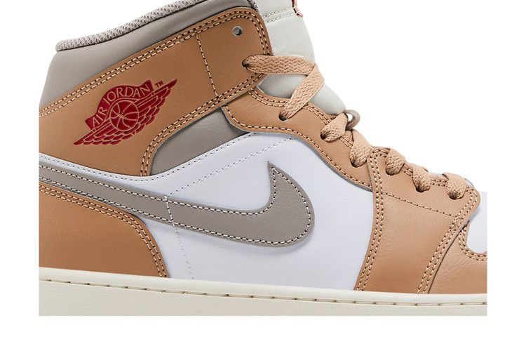 Кроссовки Air Jordan 1 Mid 'Hemp White'