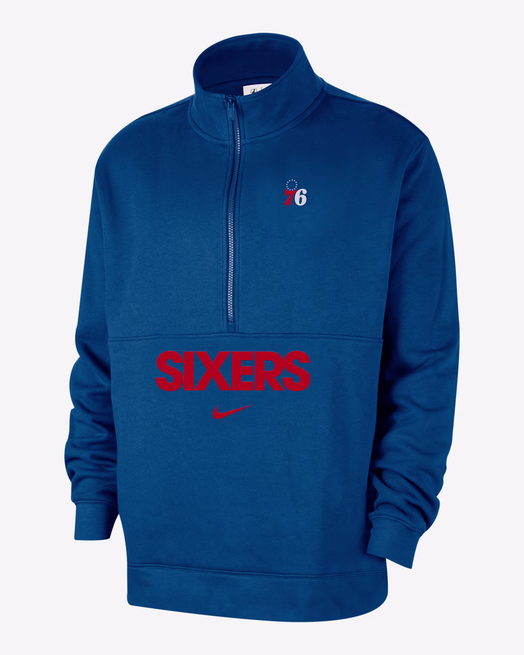 Мужская толстовка Nike NBA Philadelphia 76ers Club Courtside Rush Blue/University Red