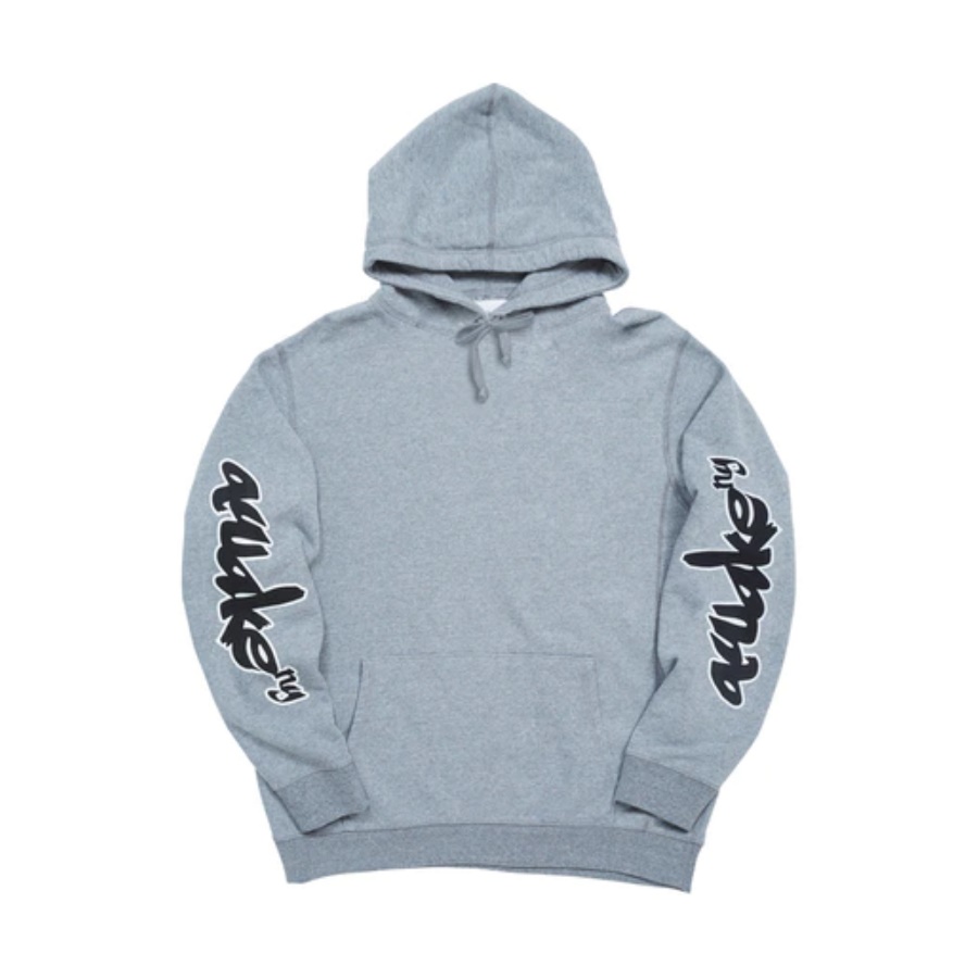 Awake-Side-Sleeve-Logo-Hoodie-Heather-Grey