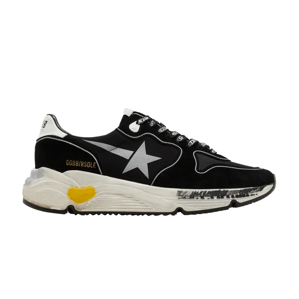 Кроссовки Golden Goose Running Sole 'Black Silver'