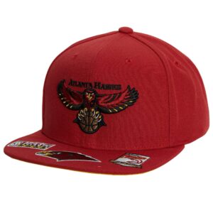 Mitchell-Ness-Front-Face-Snapback-HWC-Atlanta-Hawks-Hat-300x300