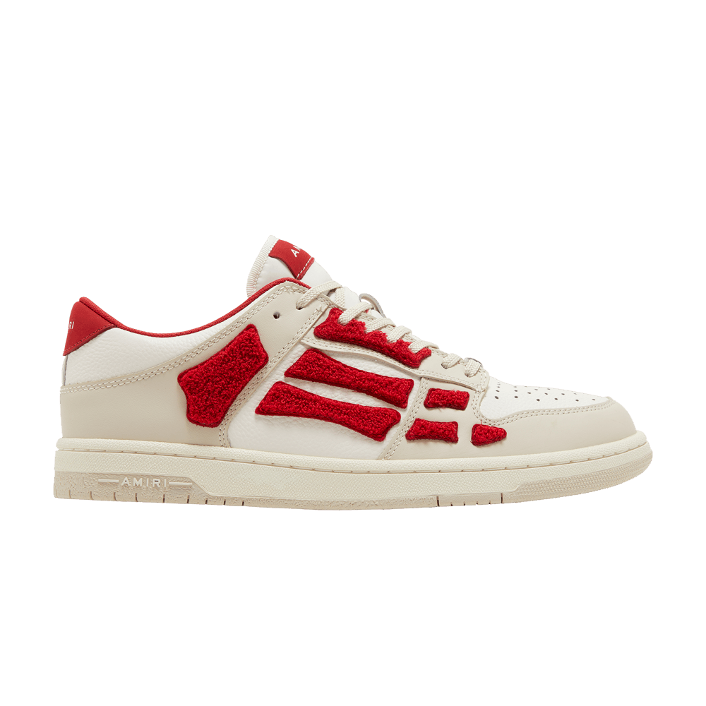 Кроссовки Amiri Skel Top Low 'White Red Chenille'