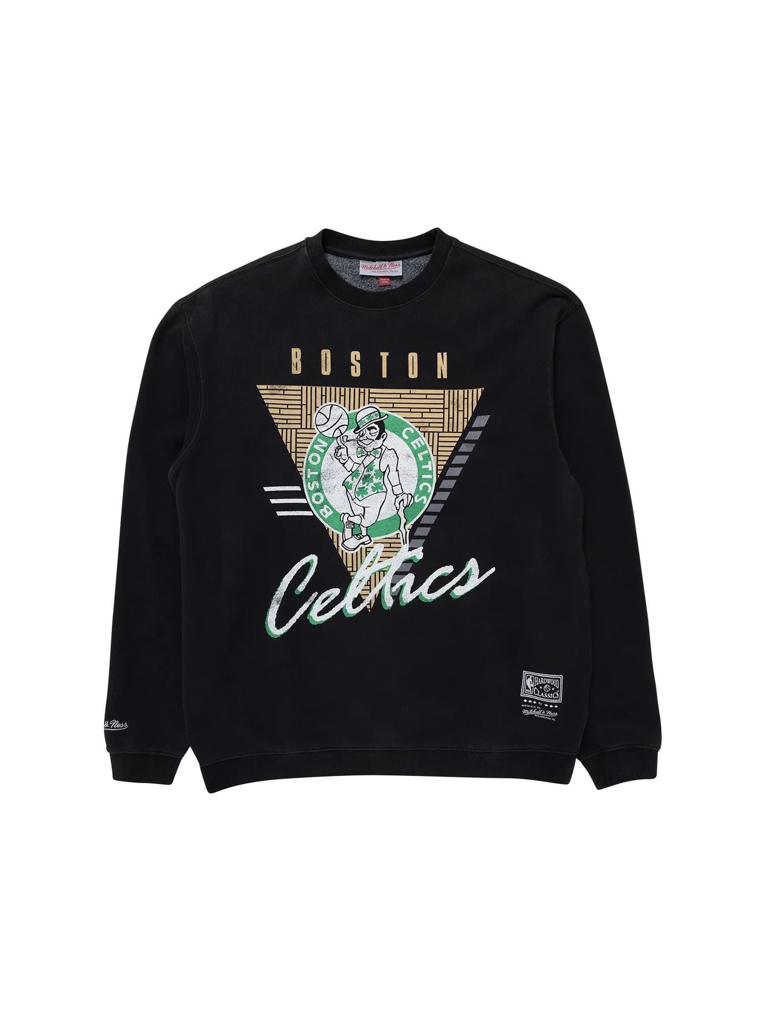 Футболка Mitchell & Ness Boston Celtics Tri-Logo NBA Crewneck