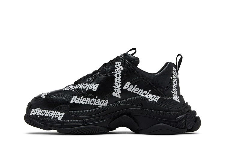 Кроссовки Balenciaga Triple S 'Logotype - Black'