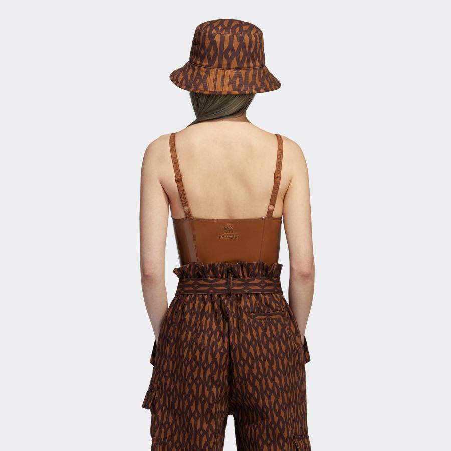 Боди adidas Ivy Park Latex Bodysuit Wild Brown