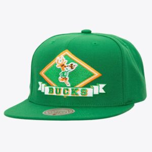 Mitchell-Ness-Green-Milwaukee-Bucks-Diamonds-Up-Snapback-Hat-300x300