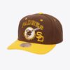 Mitchell-Ness-Brown-San-Diego-Padres-Cooperstown-Collection-All-In-2.0-Pro-Crown-Snapback-Hat-100x100