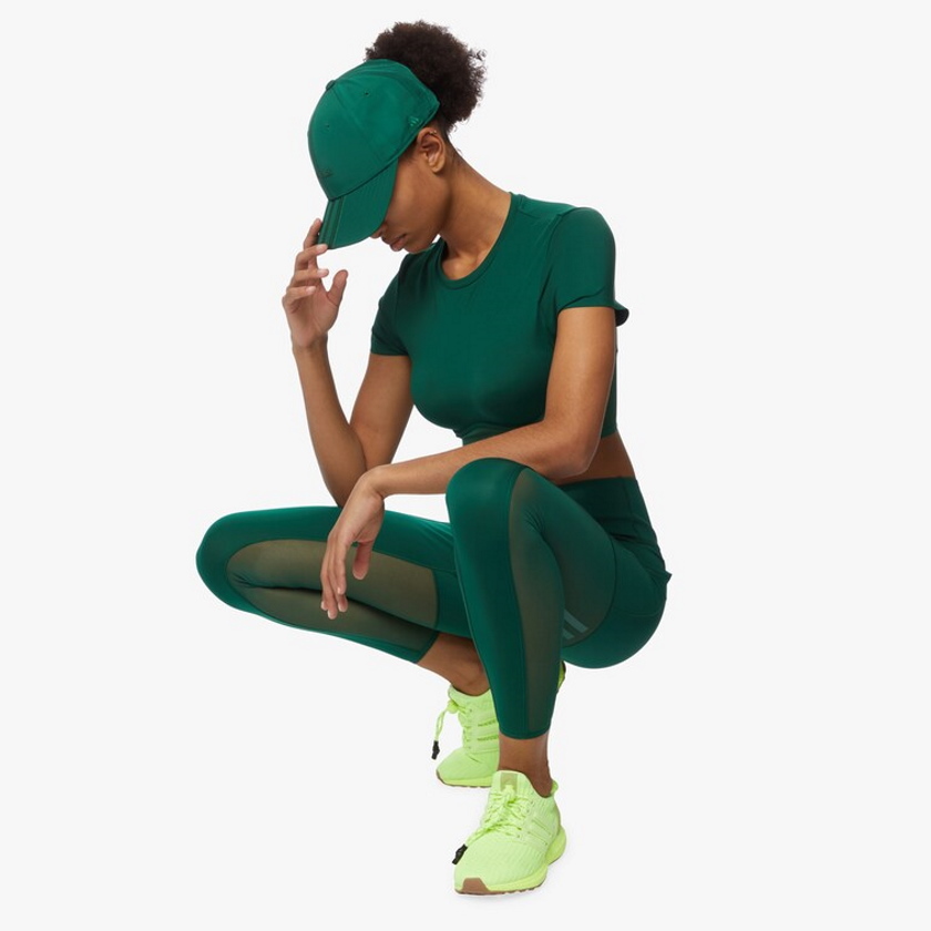 Спортивный топ adidas Ivy Park Corset Crop Top Dark Green