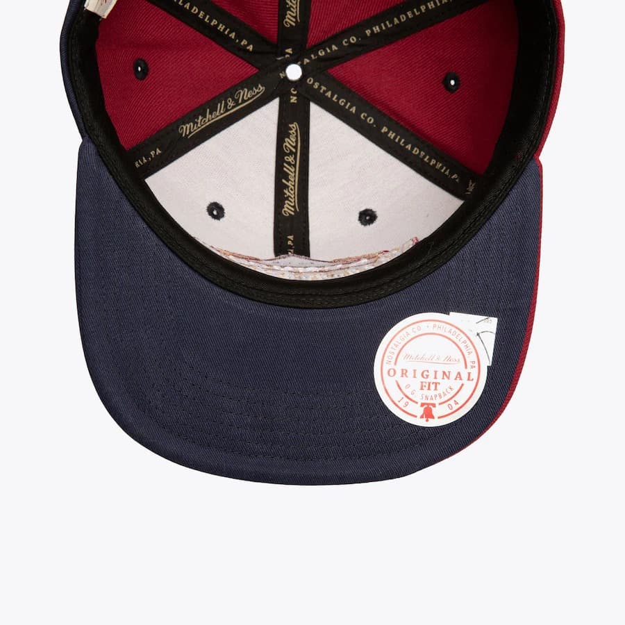 Mitchell-Ness-Red-Denver-Nuggets-Hardwood-Classics-Rising-Tide-OG-Snapback-Hat-3