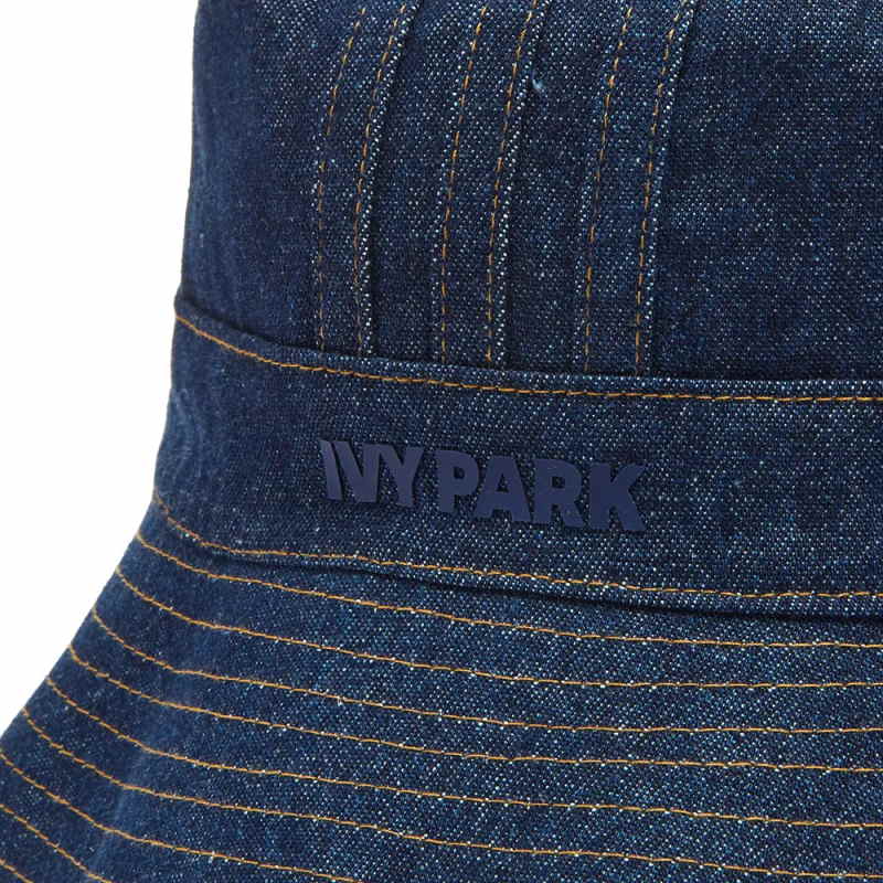 Панама adidas Ivy Park Reversible Monogram Bucket Hat Dark Blue