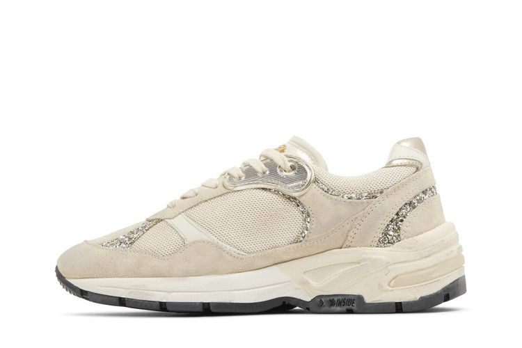 Кроссовки Golden Goose Wmns Dad-Star 'Seed Pearl Platinum Glitter'