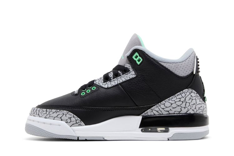 Кроссовки Air Jordan 3 Retro GS 'Green Glow'