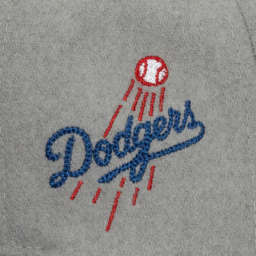 Бейсболка Mitchell & Ness Gray Royal Los Angeles Dodgers Melt Stitch Snapback Hat
