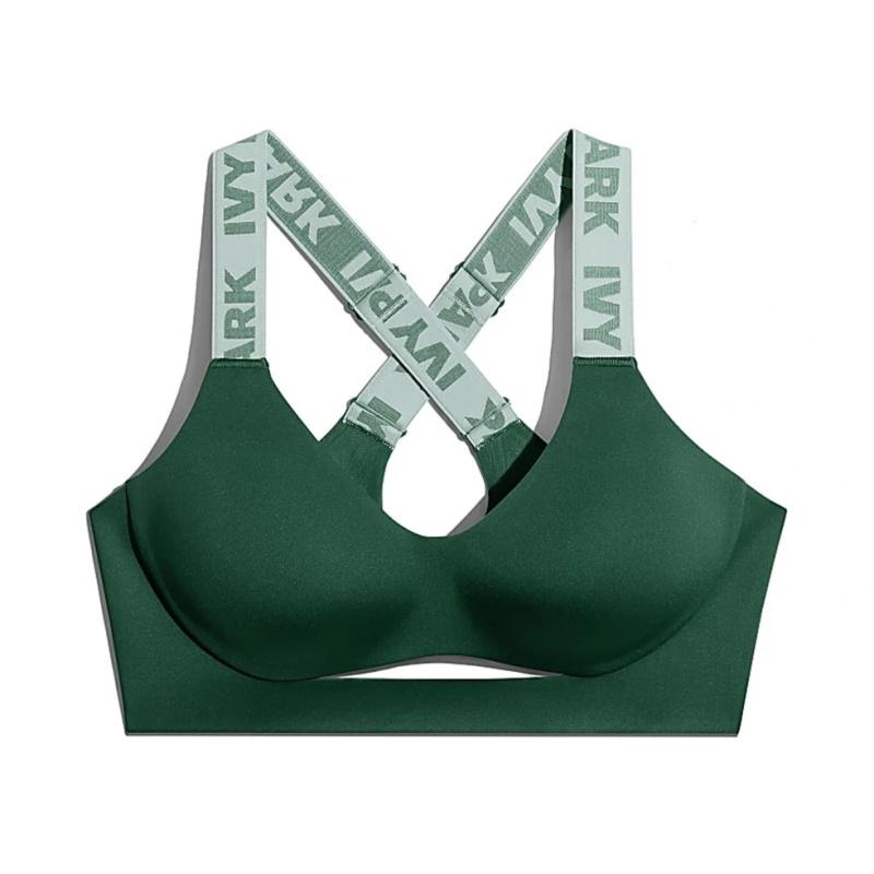 Спортивный топ adidas Ivy Park Cutout Medium Support Bra Dark Green