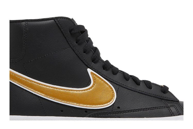 Кроссовки Nike Wmns Blazer Mid '77 Essential 'Black Metallic Gold'