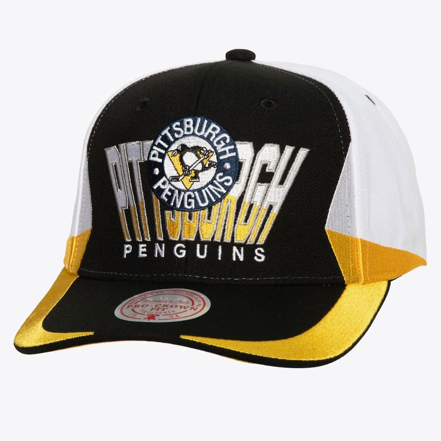 Бейсболка Mitchell & Ness Black Pittsburgh Penguins Retrodome Pro Snapback Hat