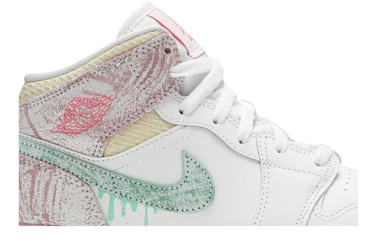 Кроссовки Air Jordan 1 Mid SE GS 'Ice Cream'