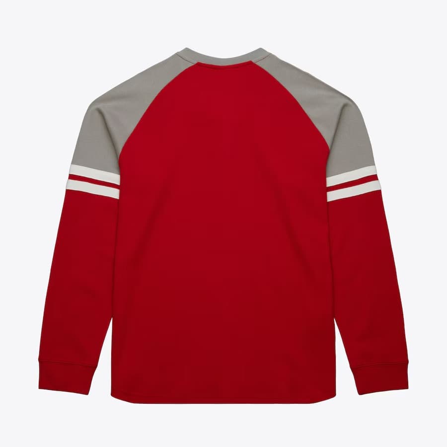 Лонгслив Mitchell & Ness Red Detroit Red Wings Thermal Henley Top