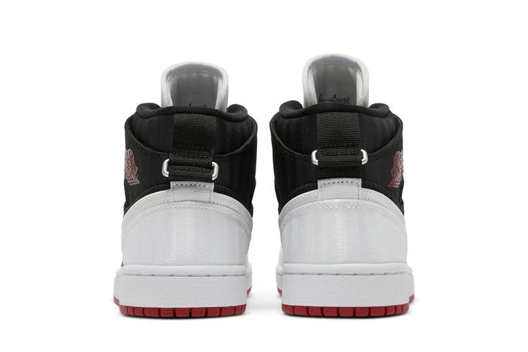Кроссовки Wmns Air Jordan 1 Mid SE Utility 'White Black Gym Red'