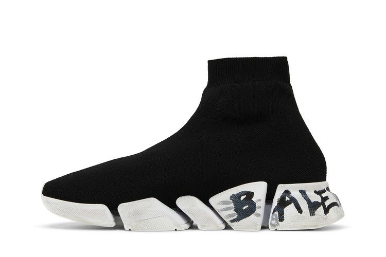 Кроссовки Balenciaga Speed 2.0 Sneaker 'Worn-Out Graffiti - Black'