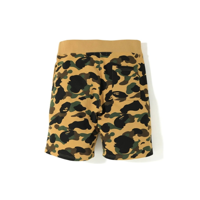 Спортивные шорты BAPE 1st Camo Shark Sweat Shorts Yellow