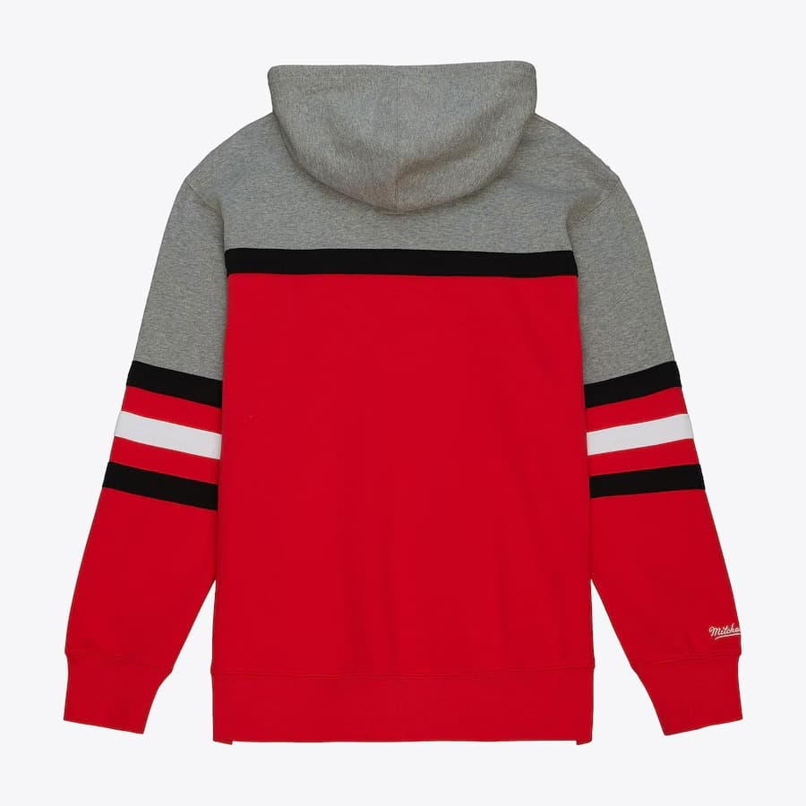 Худи Mitchell & Ness Red Carolina Hurricanes Head Coach Pullover Hoodie