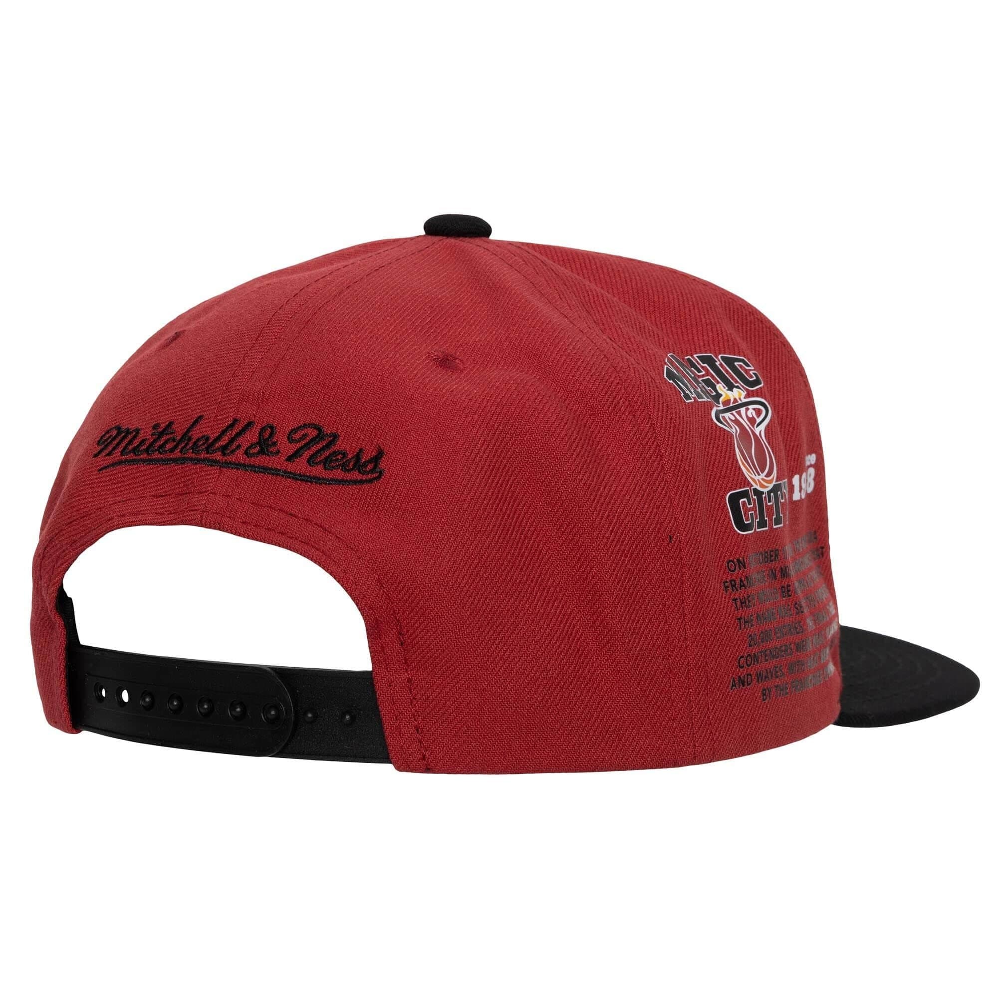 Бейсболка Mitchell & Ness Team Origins Snapback HWC Miami Heat Hat