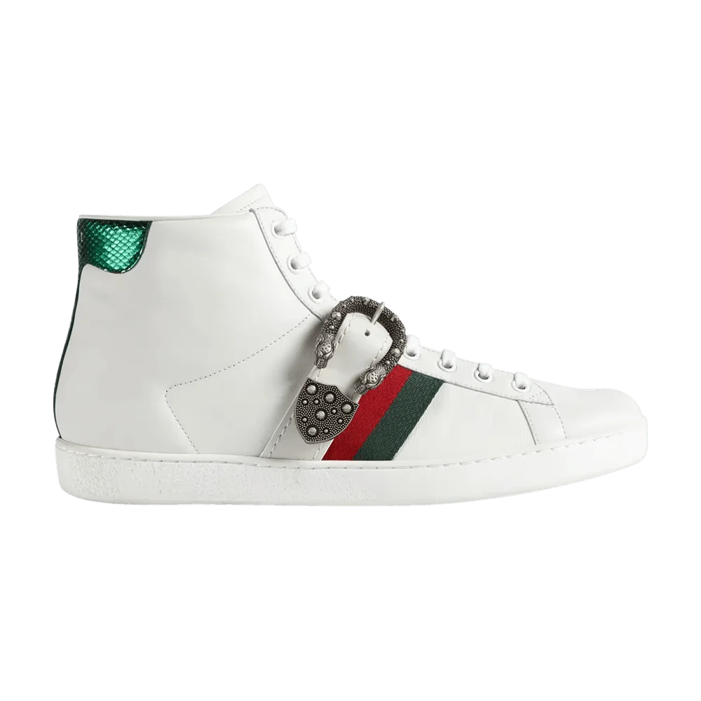 Krossovki-Gucci-Ace-High-Dionysus-Buckle-White