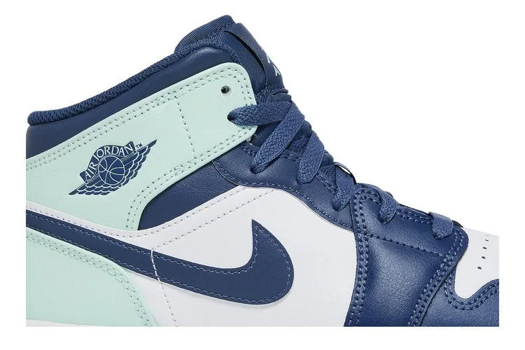 Кроссовки Air Jordan 1 Mid GS 'Blue Mint'