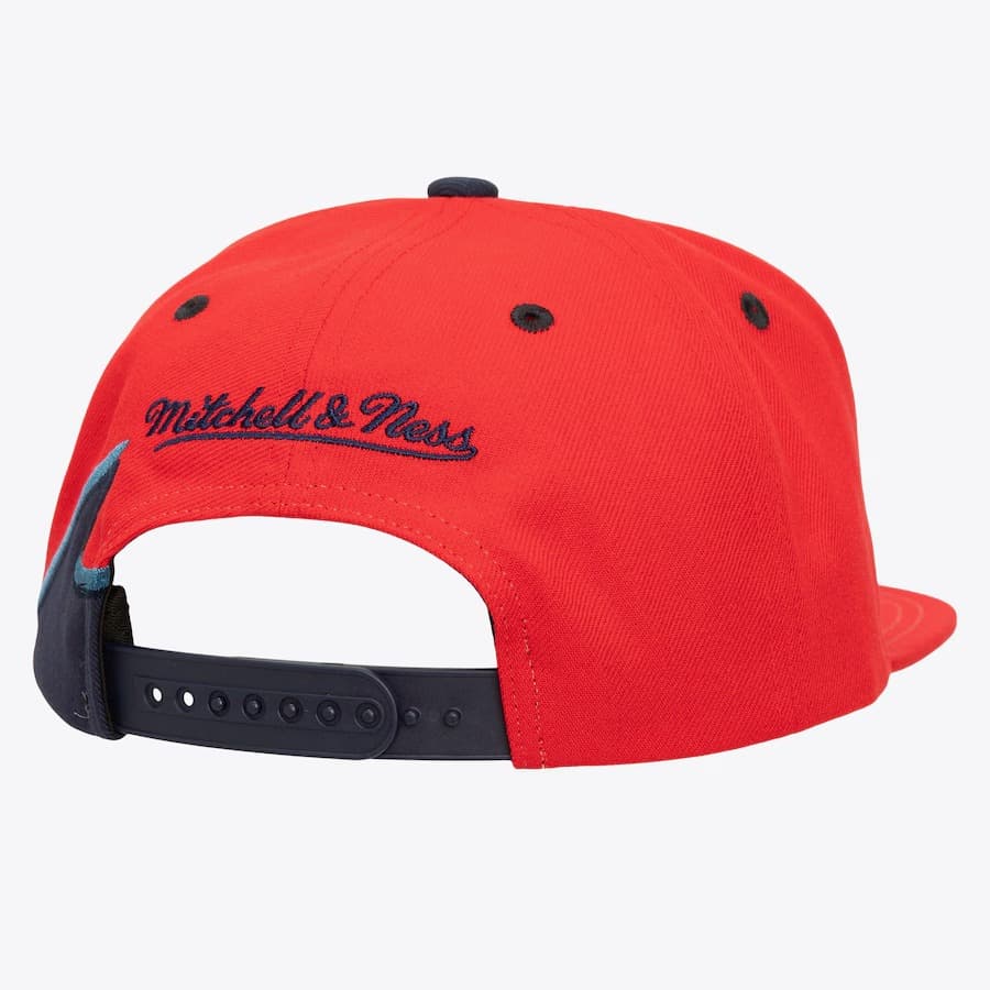 Бейсболка Mitchell & Ness Red Houston Rockets Hardwood Classics Rising Tide OG Snapback Hat