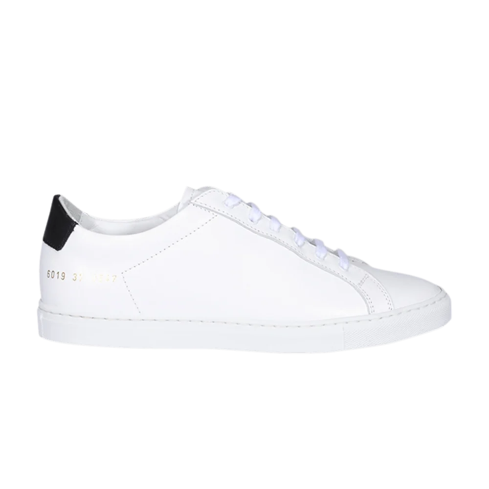 Krossovki-Common-Projects-Wmns-Retro-Low-White-Black