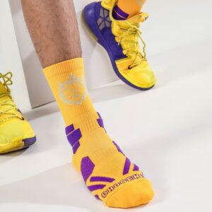 Ehot-Lakers-Yellow-Quarter-Socks-300x300