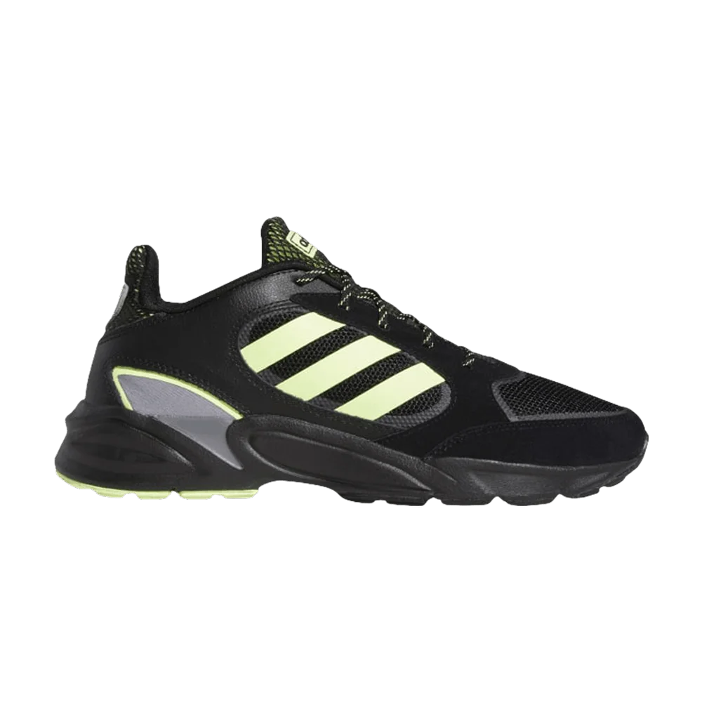 Кроссовки Adidas 90s Valasion 'Black Hi-Res Yellow'