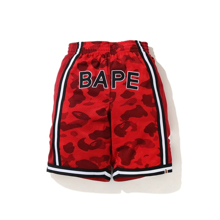 Спортивные шорты BAPE Color Camo Wide Basketball Shorts Red