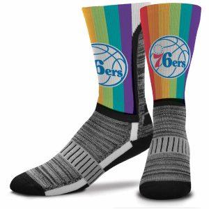 Mens-For-Bare-Feet-Philadelphia-76ers-V-Curve-Rainbow-Crew-Socks-300x300