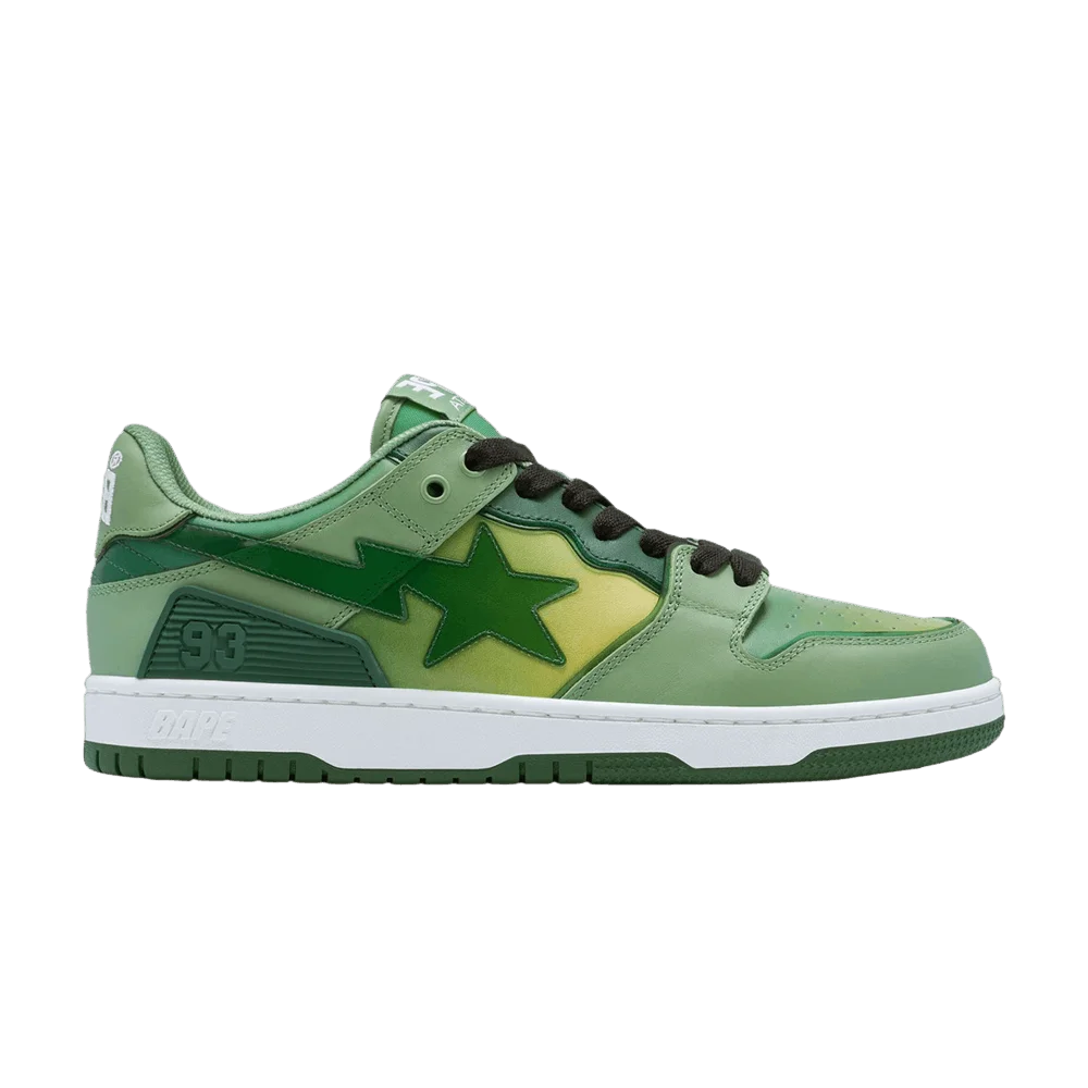 Krossovki-BAPE-Sk8-Sta-5-Green-Gradient