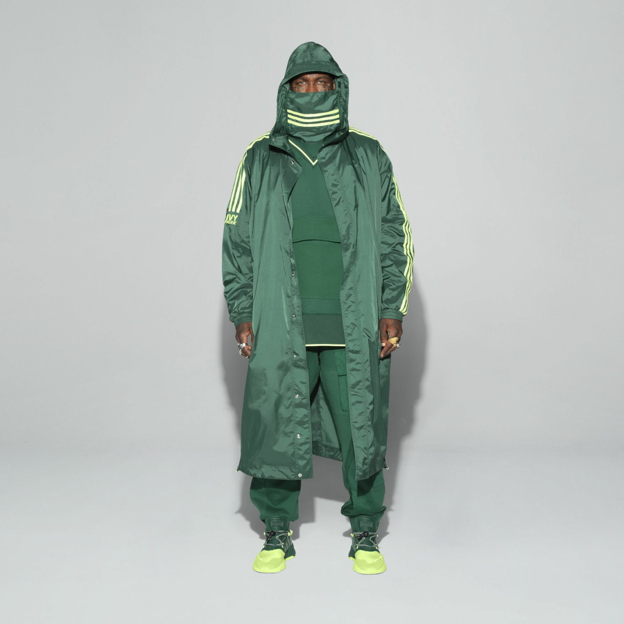 Куртка adidas Ivy Park Wind Jacket (Gender Neutral) Dark Green/Hi-Res Yellow