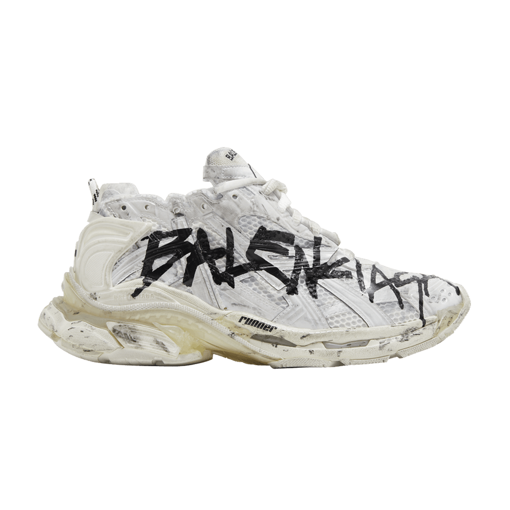 Кроссовки Balenciaga Runner Sneaker 'Graffiti - White Black'