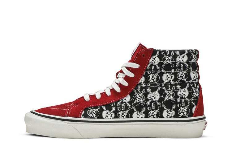 Кроссовки Vans Sk8-Hi 38 DX 'Skulls Red Black'