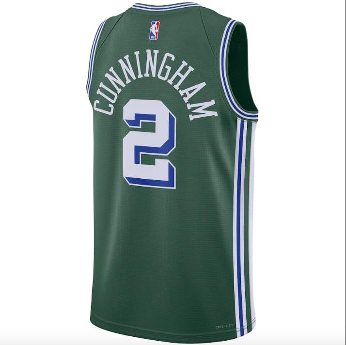 Баскетбольная джерси 2022-23 Detroit Pistons #2 Cade Cunningham Nike City Green Jersey