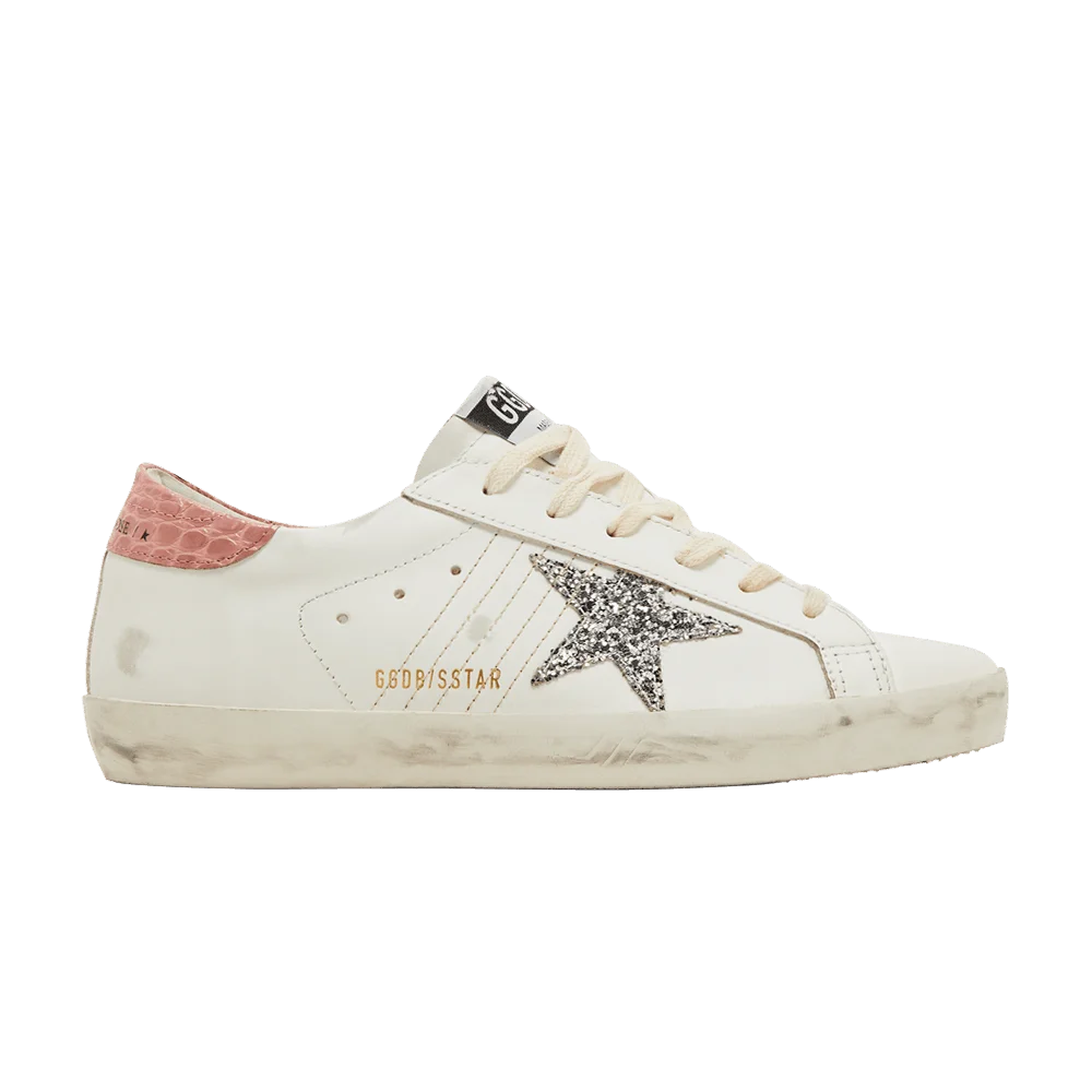 Кроссовки Golden Goose Wmns Superstar 'White Silver Pink'