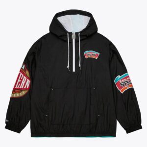 Mitchell-Ness-Black-San-Antonio-Spurs-Team-2.0-Anorak-Quarter-Zip-Windbreaker-Jacket-300x300