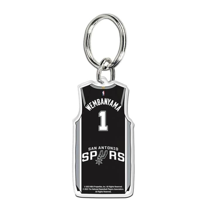 Wincraft-Victor-Wembanyama-San-Antonio-Spurs-Premium-Acrylic-NBA-Keyring-1