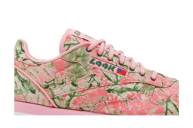 Кроссовки LQQK Studios x Reebok Classic Leather 'Leaf Camo - Bubble Gum'