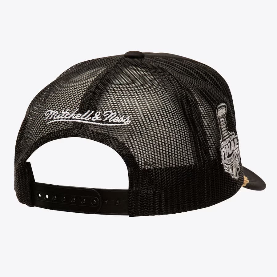 Бейсболка Mitchell & Ness Black Pittsburgh Penguins Golden Champs Trucker Snapback Hat