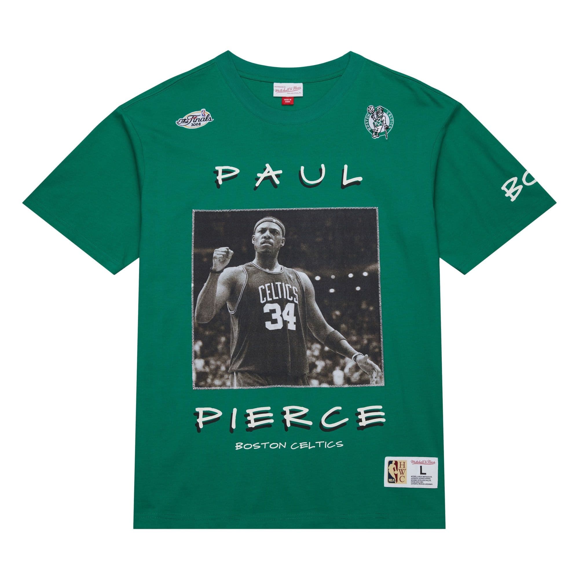 Футболка Mitchell & Ness Heavyweight Premium Player Vintage Logo Boston Celtics Paul Pierce T-Shirt